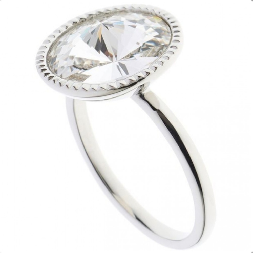 💕TED BAKER💕 Rada Rivoli Crystal Ring S/M - Picture 2 of 8